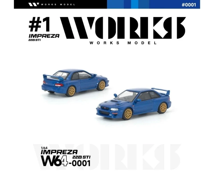 Works Model Subaru Impreza 22B STI Blue W640001