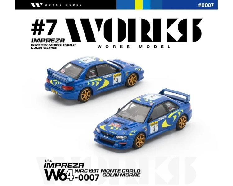 Works Model Subaru Impreza #3 Colin McRae WRC 1997 Monte Carlo W640007