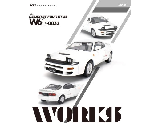 Works Model Toyota Celica GT Four ST185 White W640032