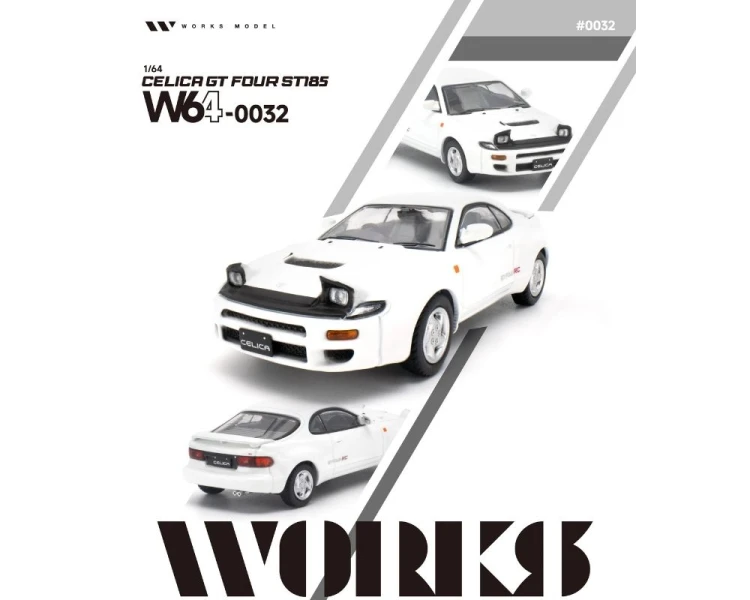Works Model Toyota Celica GT Four ST185 White W640032
