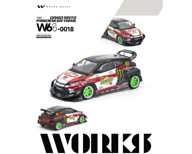 Works Model Pandem Toyota GR Yaris #87 Daigo Saito W640018