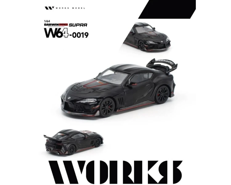 Works Model Toyota Supra DarwinPro Black W640019