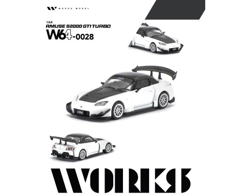 Works Model Honda S2000 Amuse GT1 Turbo White W640028