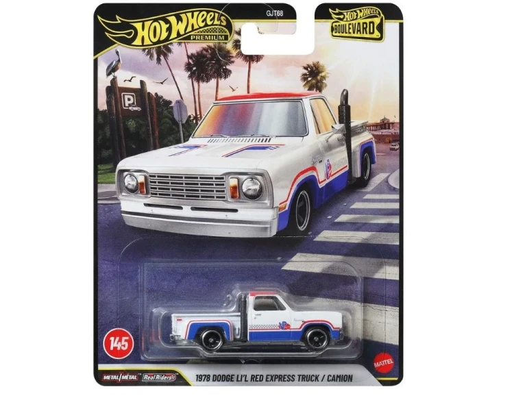 Hot Wheels Premium Boulevard Set 1978 Dodge Li’l Red Express Truck JHW27