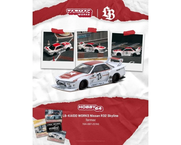 Tarmac Works LB-Kaido Works Nissan Skyline R32 T64-097-25TAS