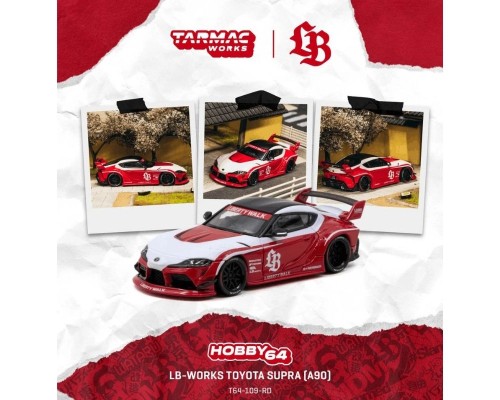 Tarmac Works LB-Works Toyota Supra A90 Red T64-109-RD