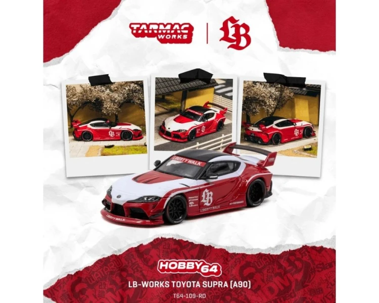 Tarmac Works LB-Works Toyota Supra A90 Red T64-109-RD