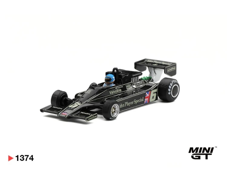 Mini GT #1374 Lotus 78 #6 Ronnie Peterson 1978 South African GP Winner MGT01374
