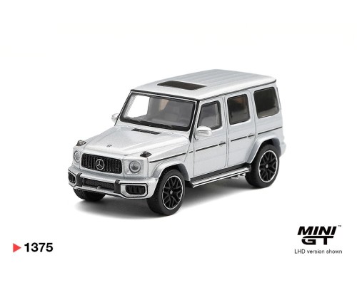 Mini GT #1375 Mercedes-Benz G Class 63 AMG Silver Metallic MGT01375