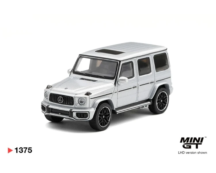 Mini GT #1375 Mercedes-Benz G Class 63 AMG Silver Metallic MGT01375