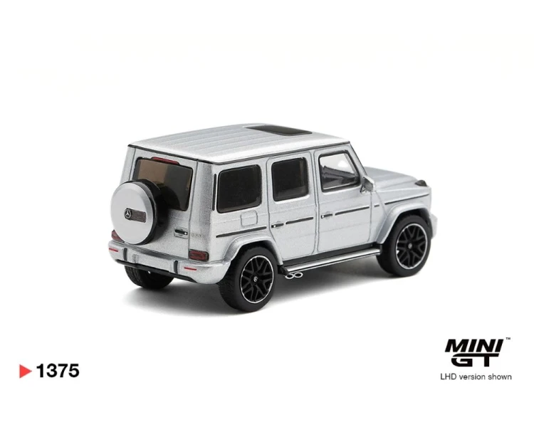 Mini GT #1375 Mercedes-Benz G Class 63 AMG Silver Metallic MGT01375