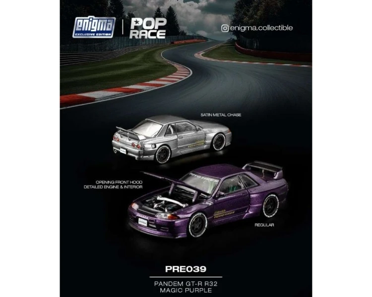 Pop Race Pandem Nissan GT-R R32 Enigma Exclusive Magic Purple PRE039