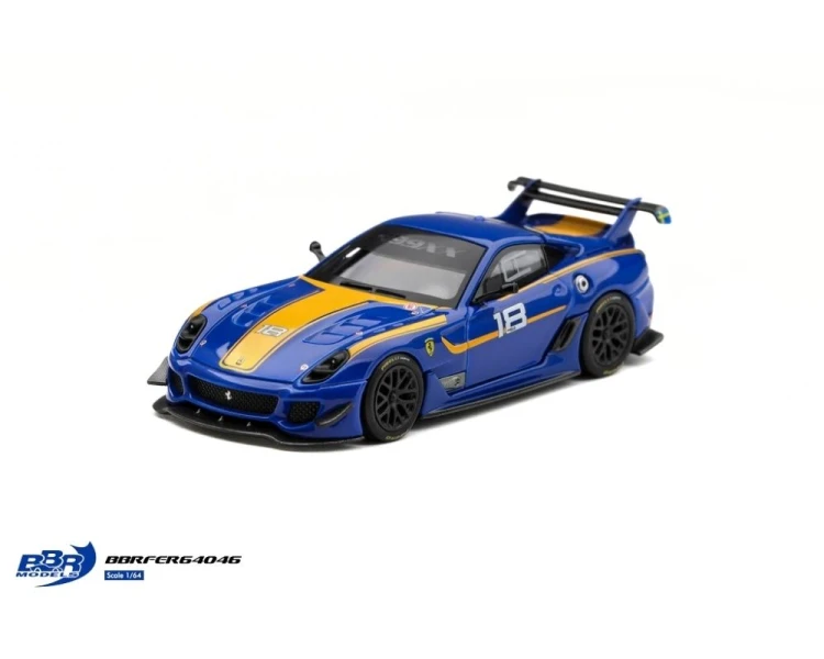 BBR Models Ferrari 599XX Evo #18 Blue Yellow BBRFER64046