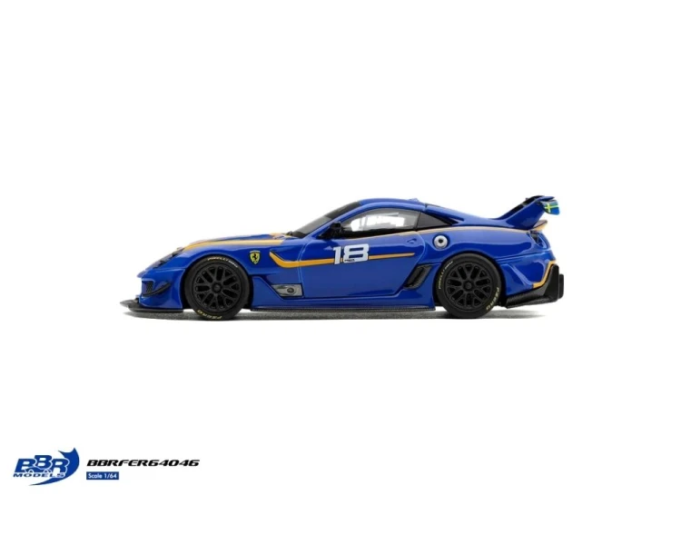 BBR Models Ferrari 599XX Evo #18 Blue Yellow BBRFER64046