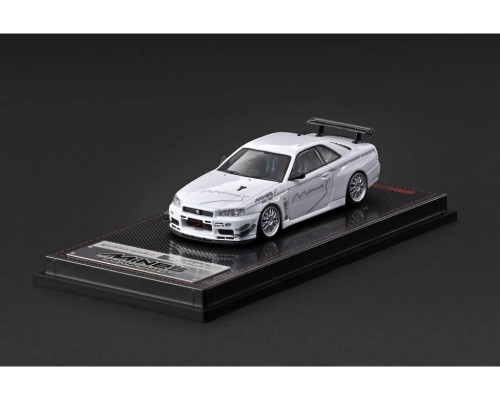 Ignition Model Nissan Skyline GT-R Mine's R34 White IG4092