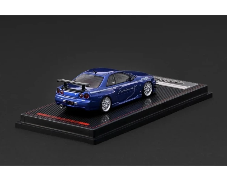 Ignition Model Nissan Skyline GT-R Mine's R34 Blue Metallic IG4094