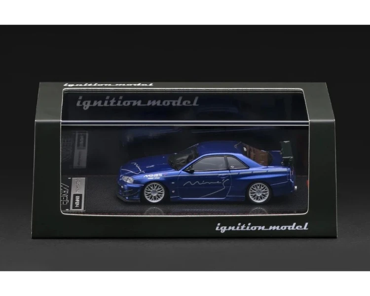 Ignition Model Nissan Skyline GT-R Mine's R34 Blue Metallic IG4094