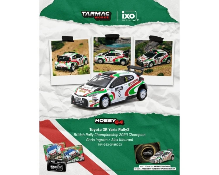 Tarmac Works Toyota Yaris GR Rally1 Hybrid #3 British Rally Championship T64-092-24BRC03
