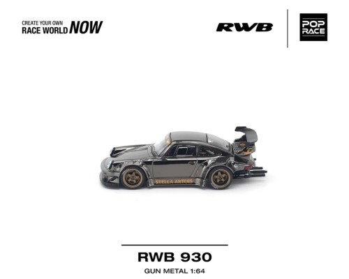 Pop Race Porsche RWB 930 Gun Metal PR640559