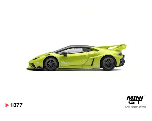 Mini GT #1377 Lamborghini Huracan LB-Works Lime Metallic MGT01377