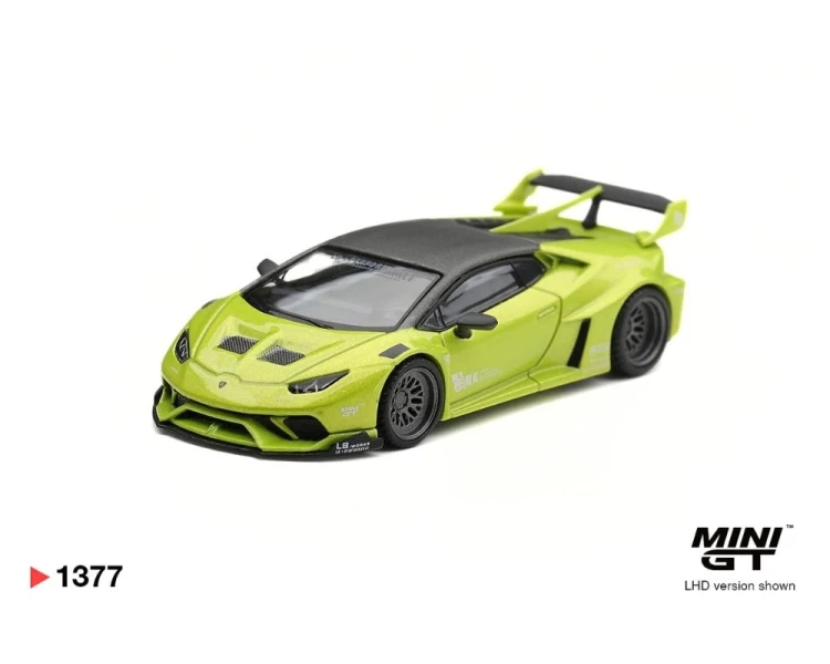 Mini GT #1377 Lamborghini Huracan LB-Works Lime Metallic MGT01377