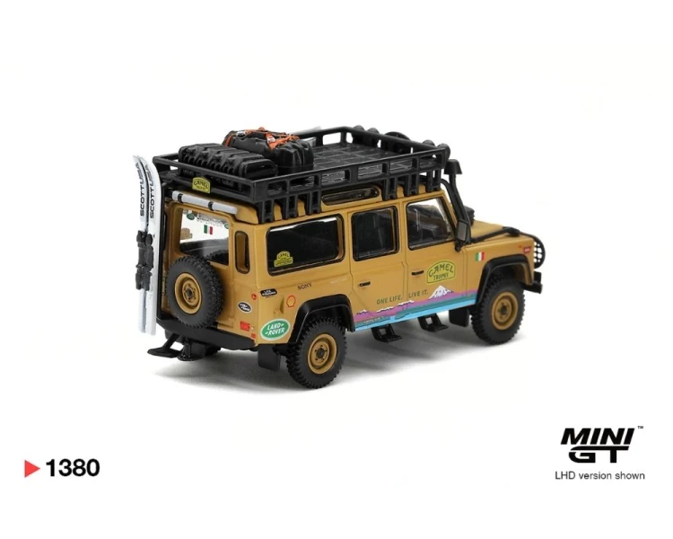 Mini GT #1380 Land Rover Defender 110 Camel Trophy Team Italy Tierra Del Fuego CT24 MGT01380