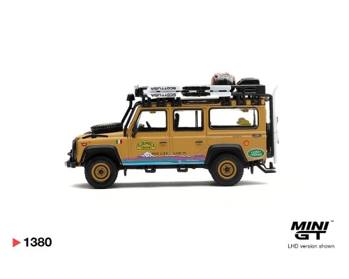 Mini GT #1380 Land Rover Defender 110 Camel Trophy Team Italy Tierra Del Fuego CT24 MGT01380