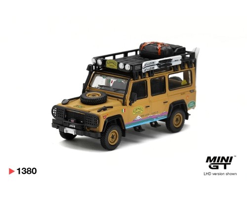 Mini GT #1380 Land Rover Defender 110 Camel Trophy Team Italy Tierra Del Fuego CT24 MGT01380
