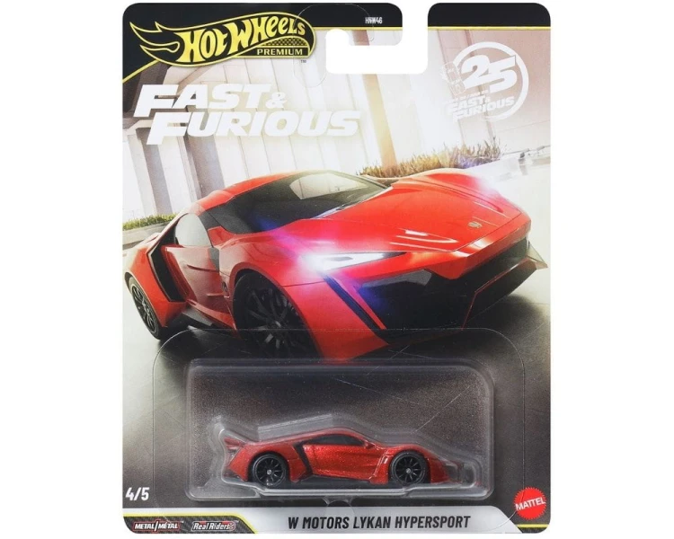 Hot Wheels Premium Fast and Furious 25th W Motors Lykan Hypersport JHW70