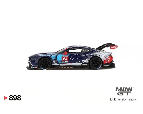 Mini GT #898 Ford Mustang GT3 #64 Ford Multimatic Motorsports 2024 IMSA Daytona 24 Hrs MGT00898