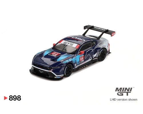 Mini GT #898 Ford Mustang GT3 #64 Ford Multimatic Motorsports 2024 IMSA Daytona 24 Hrs MGT00898
