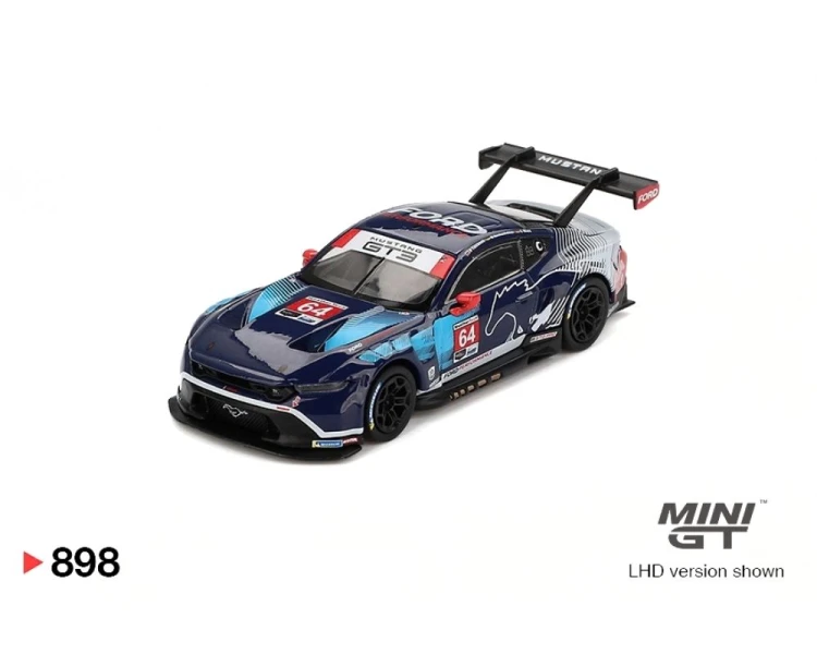 Mini GT #898 Ford Mustang GT3 #64 Ford Multimatic Motorsports 2024 IMSA Daytona 24 Hrs MGT00898