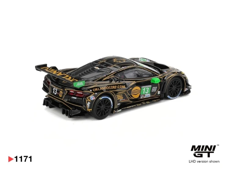 Mini GT #1171 Chevrolet Corvette Z06 GT3.R #13 AWA 2025 IMSA Daytona 24 Hrs MGT01171