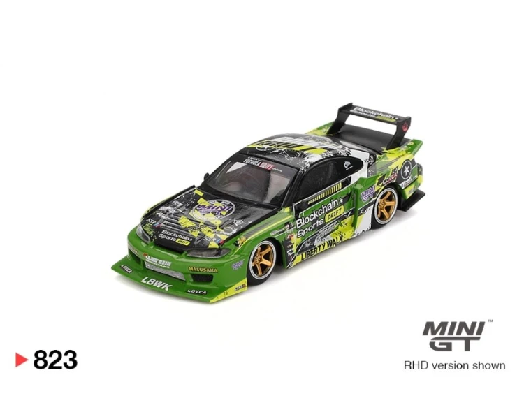 Mini GT #823 Nissan LB-Super Silhouette S15 Silvia #555 V2 2024 Formula Drift Japan MGT00823
