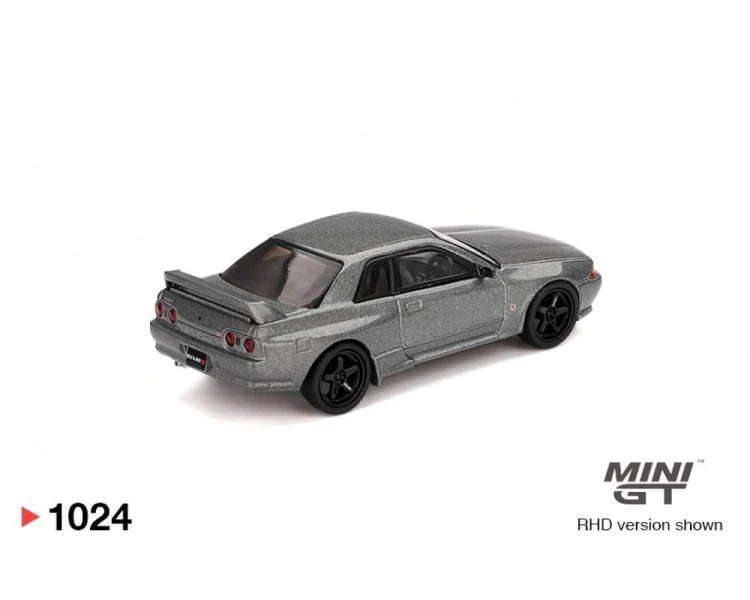 Mini GT #1024 Nissan Skyline GT-R NISMO BNR32 CRS Version Dark Metal Gray MGT01024