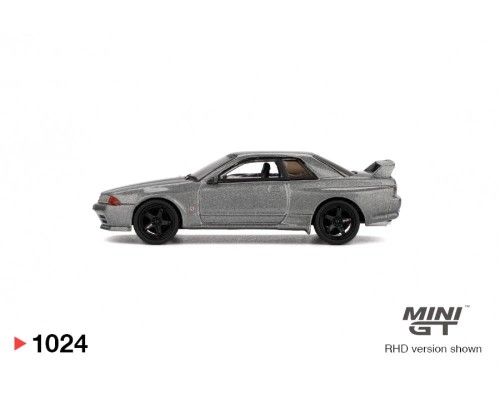 Mini GT #1024 Nissan Skyline GT-R NISMO BNR32 CRS Version Dark Metal Gray MGT01024
