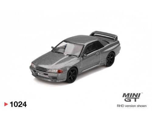 Mini GT #1024 Nissan Skyline GT-R NISMO BNR32 CRS Version Dark Metal Gray MGT01024