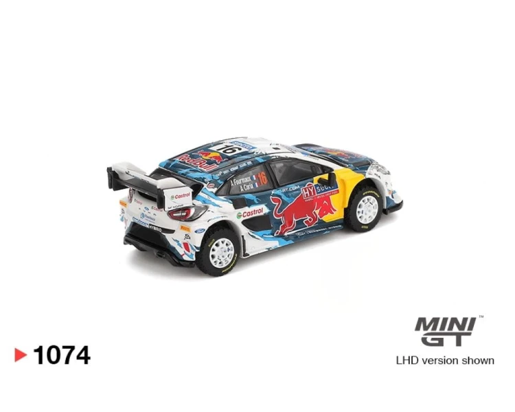 Mini GT #1074 Ford Puma Rally1 #16 M-Sport Ford WRT 2024 Rally Finland 3rd Place MGT01074