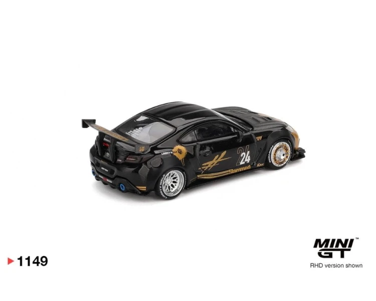 Mini GT #1149 Toyota GR86 LB Nation Black Gold MGT01149