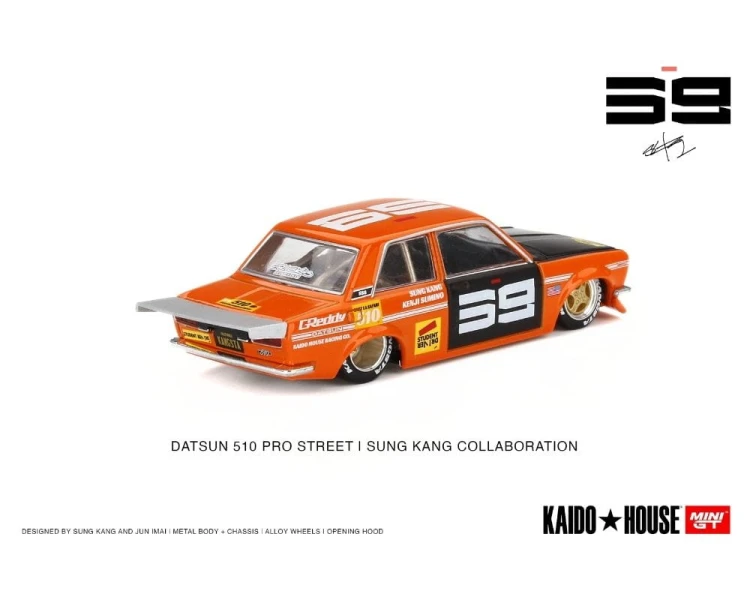 Kaido House Datsun 510 Pro Street SK510 Orange KHMG004