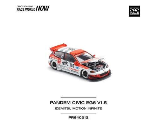 Pop Race Pandem Honda Civic EG6 v1.5 Idemitsu Motion Infinite PR64-0212