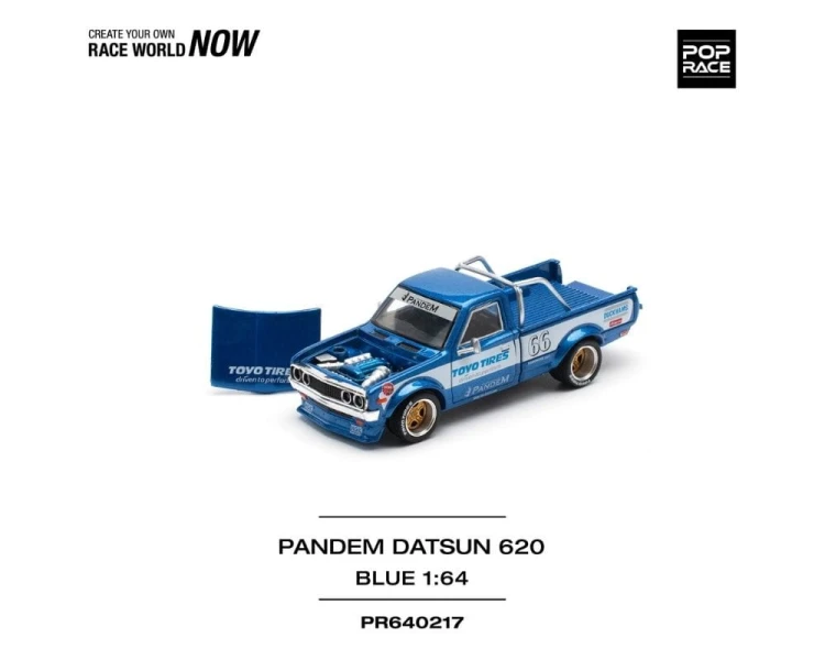 Pop Race Pandem Datsun 620 Blue PR64-0217