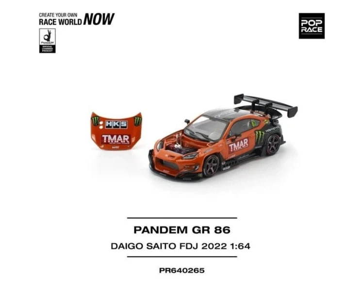 Pop Race Pandem Toyota GR86 Daigo Saito Formula Drift Japan 2022 PR64-0265