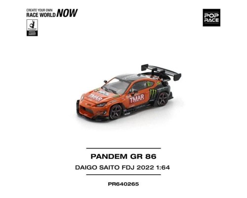 Pop Race Pandem Toyota GR86 Daigo Saito Formula Drift Japan 2022 PR64-0265