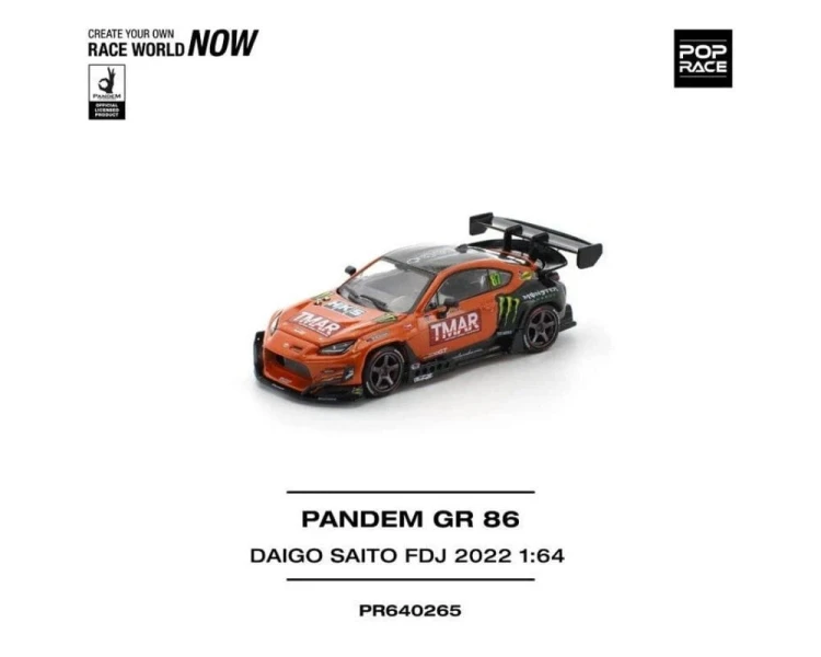 Pop Race Pandem Toyota GR86 Daigo Saito Formula Drift Japan 2022 PR64-0265