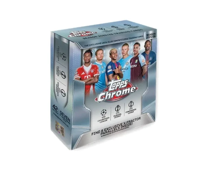 Topps Chrome UEFA Club Competitions 2025-26 Mega Box