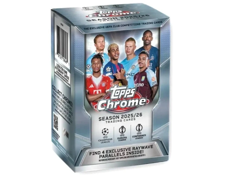 Topps Chrome UEFA Club Competitions 2025-26 Value Box