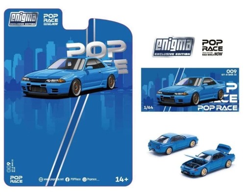 Pop Race Enigma Exclusive Nissan Skyline R32 Bayside Blue PRE009