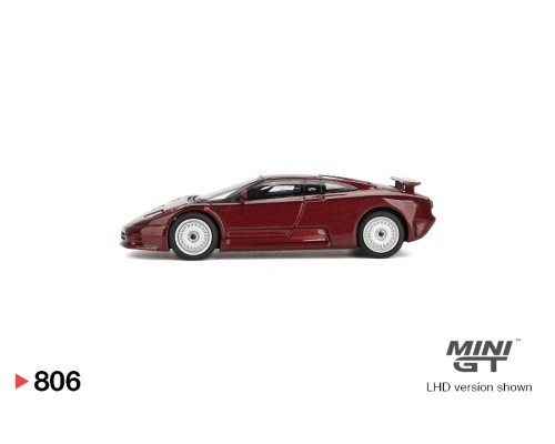 Mini GT #806 Bugatti EB110 GT Dark Red Metallic MGT00806