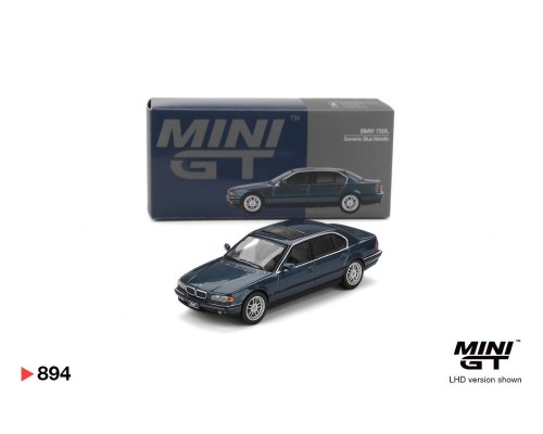 Mini GT #894 BMW 750IL Sorrento Blue Metallic MGT00894